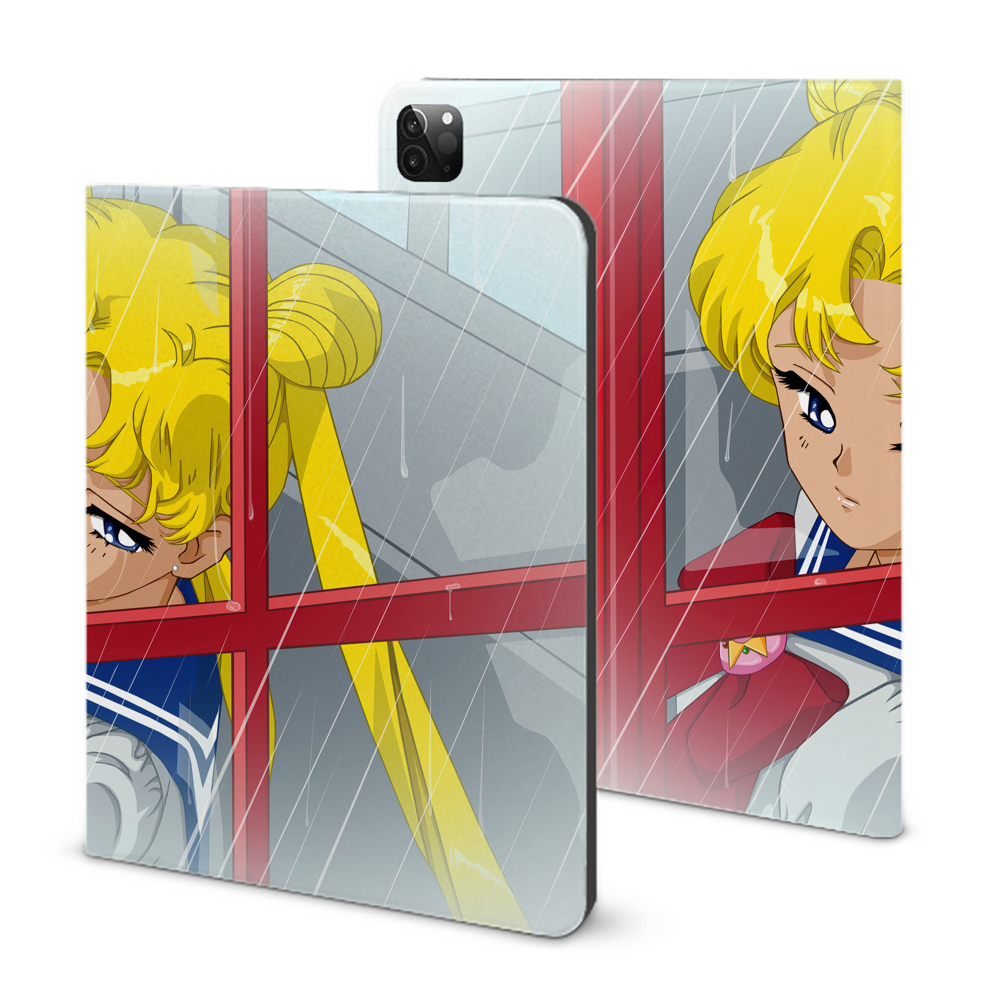 （画像用） 美少女戦士セーラームーン Sailor Moon IPadケース ペンホルダー付き ブックスタイルデザイン